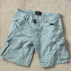 Siksilk Light Blue Cargo Shorts